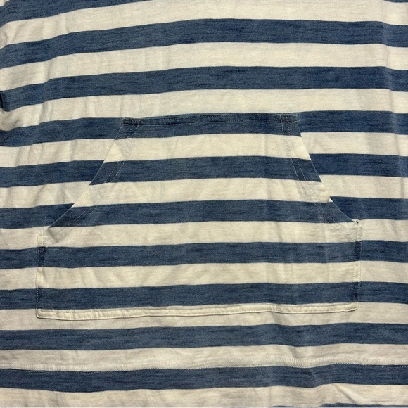 Jane and Delancey Blue White Striped Sweatshirt Hoodie‎ see photos small flaw - Picture 5 of 14